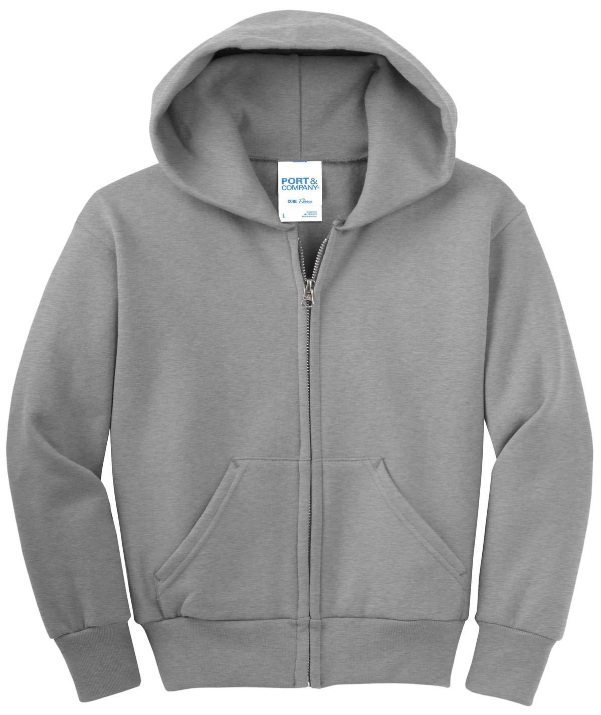 Port & Company® Youth Core Fleece Full-Zip Hooded Sweatshirt 19