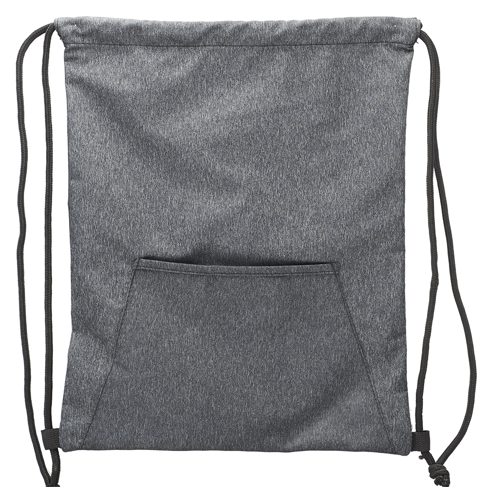 Heathered Drawstring Backpacks with Pocket 5
