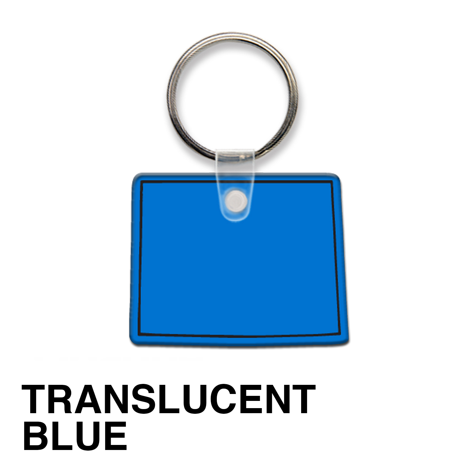 Wyoming State Shape Key Tag (Spot Color) 11