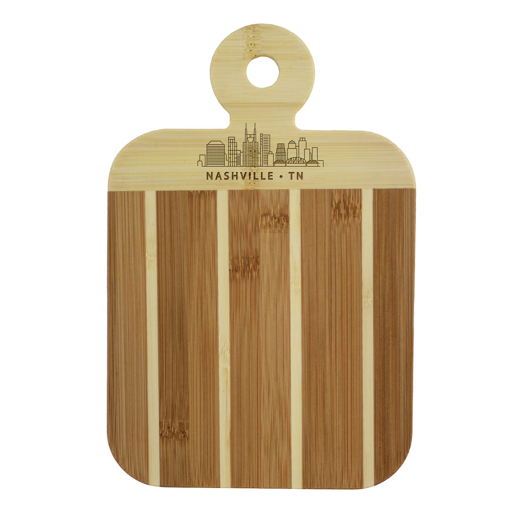 Striped Paddle City Skyline Board - Nashville 2