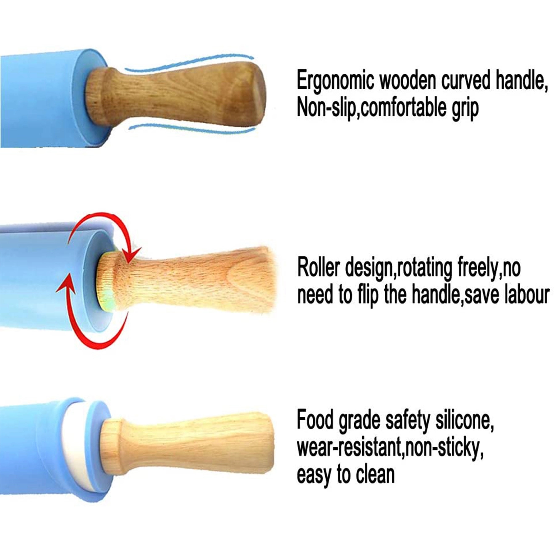 Non Stick Baking Rolling Pin 4