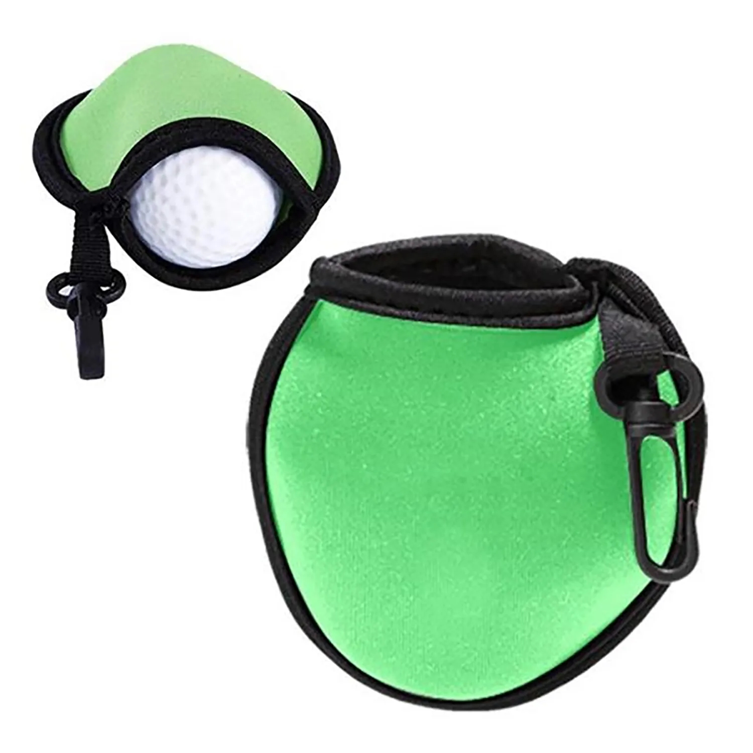 Custom Portable Golf Ball Cleaner Pouch With Hanging Clip 7