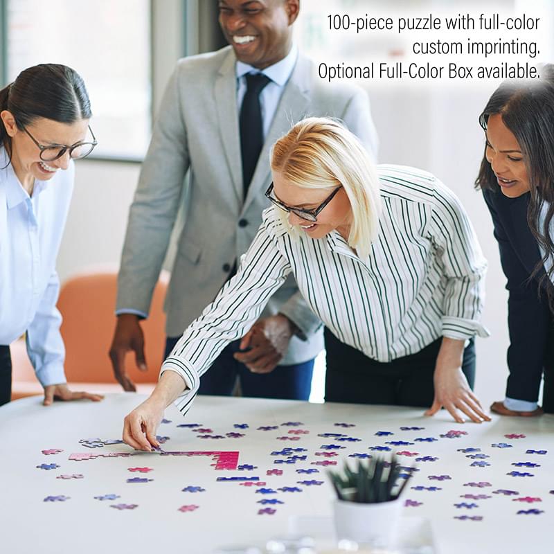 100 Pieces Full Color 15.75x10.25 Custom Jigsaw Puzzle 5