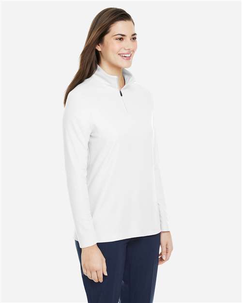 Women's Fusion ChromaSoft™ Pique Quarter-Zip Pullover - CE405W 9