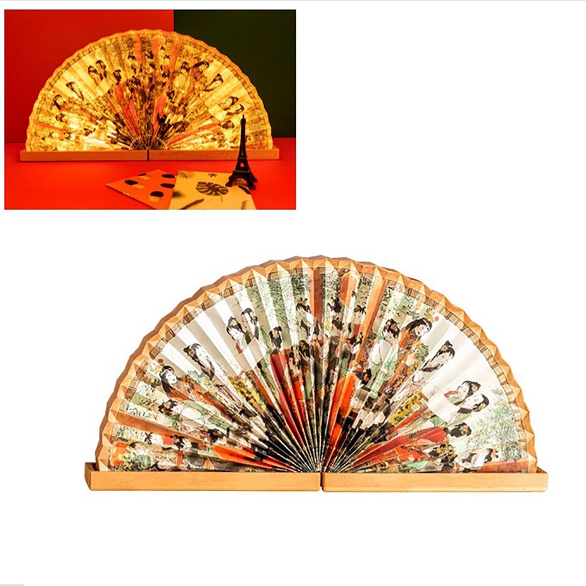 Exotic LED Fan Shape Folding Light Lamp 3