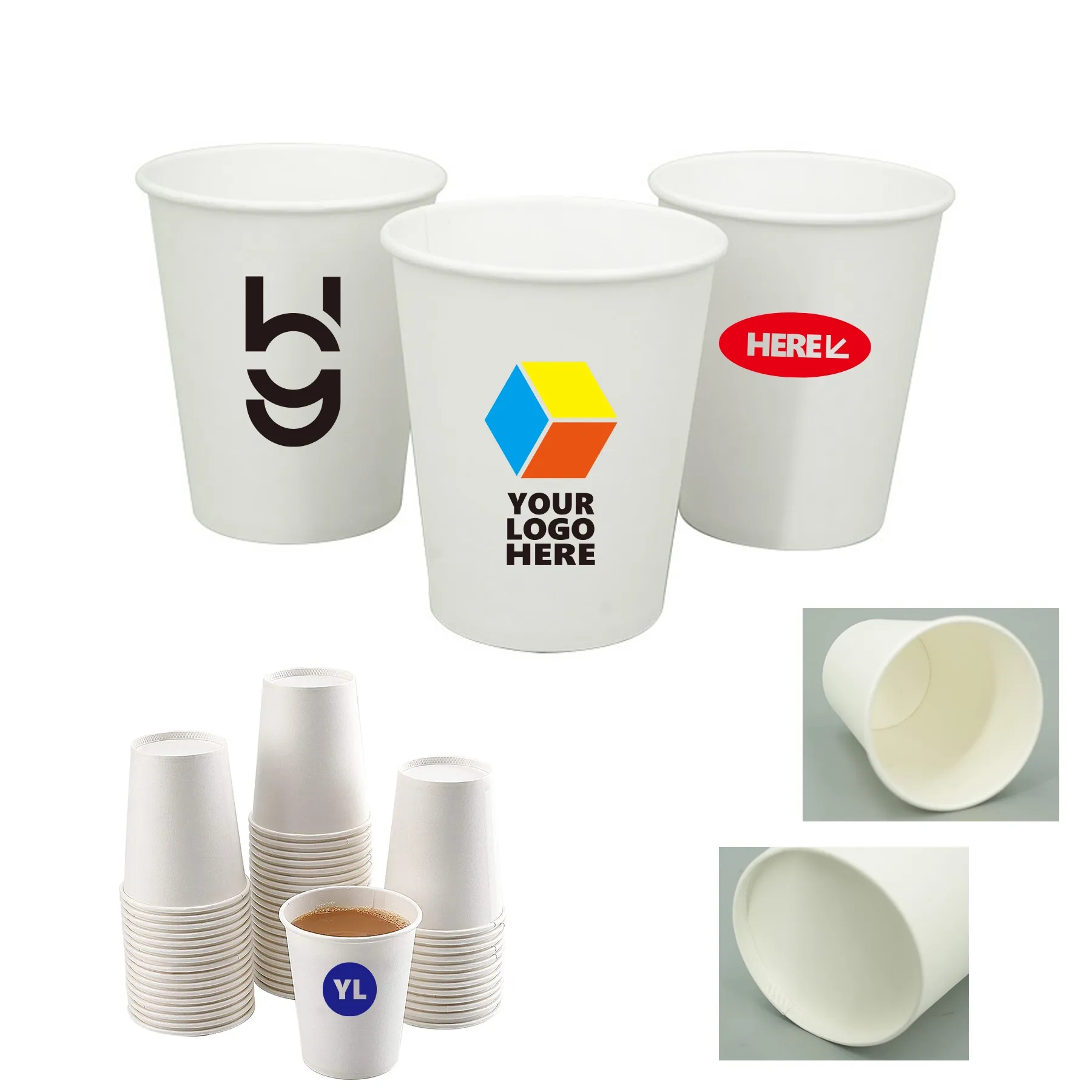 12 oz. Disposable Paper Coffee Cups 2
