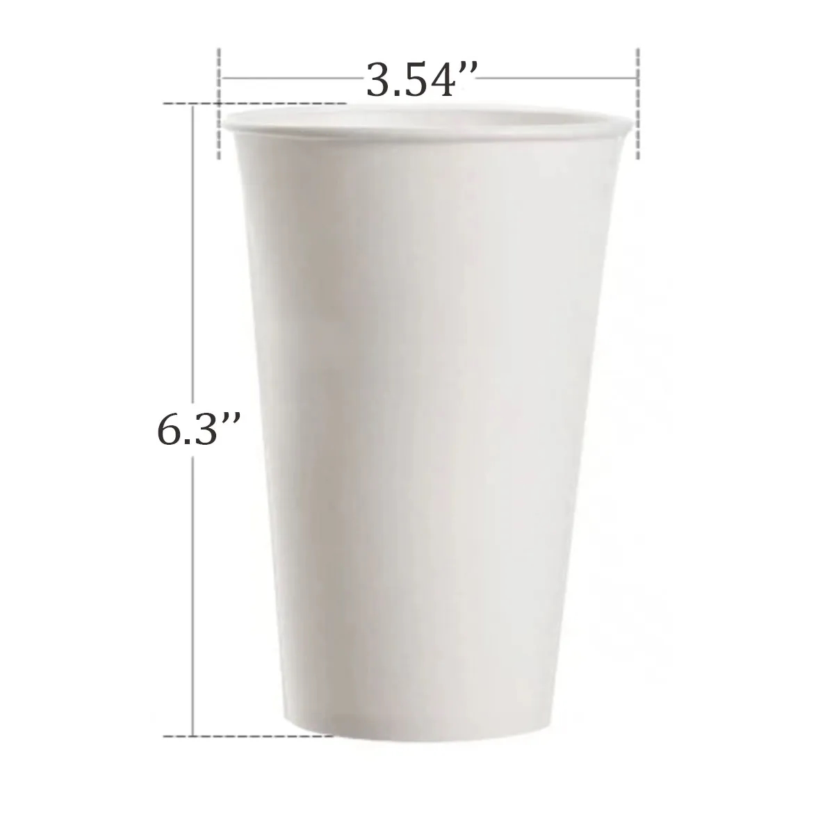 20 OZ Insulated Double Wall Paper Cup for Hot or Cold Drinks 4