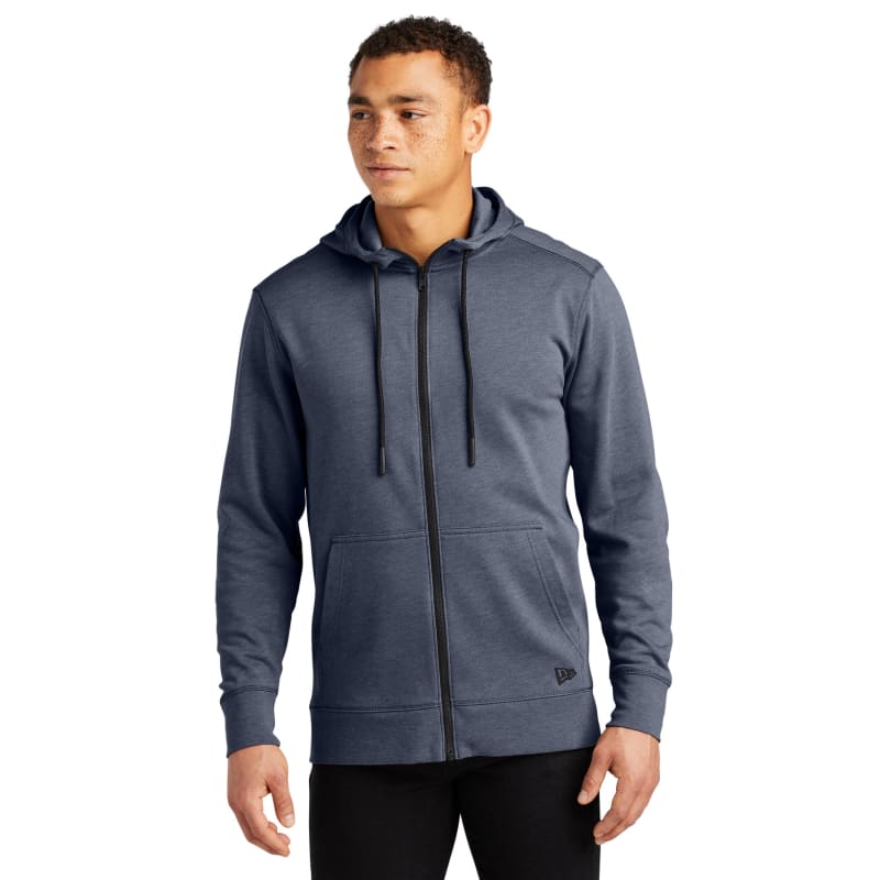New Era Tri-Blend Fleece Full-Zip Hoodie, custom hoodie or sweatshirt with logo imprint 17