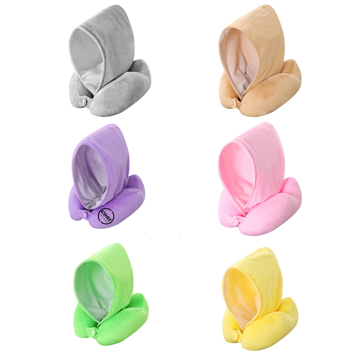 Travel Neck Pillow With Hoodie 2