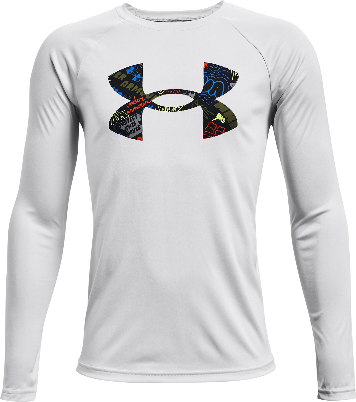 Boys' UA Tech Logo Fill Long Sleeve 2