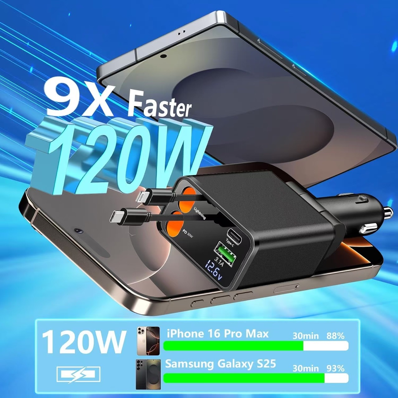 Retractable Car Charger 2