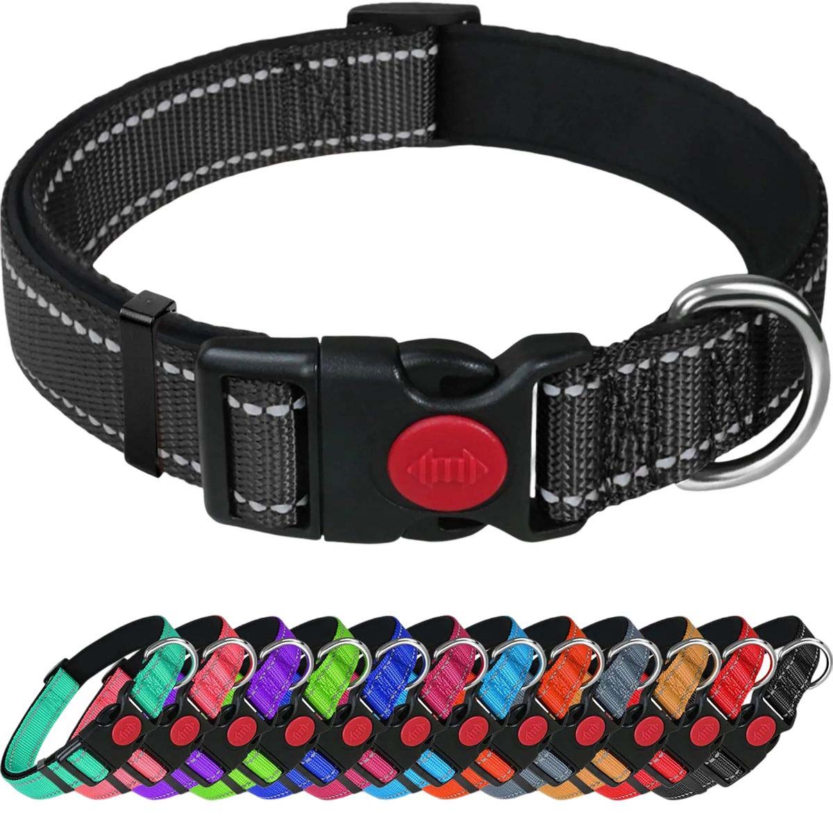 Adjustable Dog Collar with Reflective Strips 7