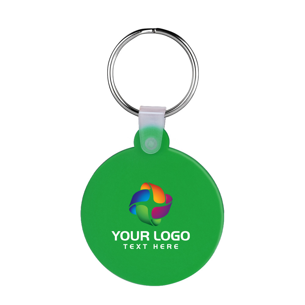 Round Shaped Silicone Keychain 43