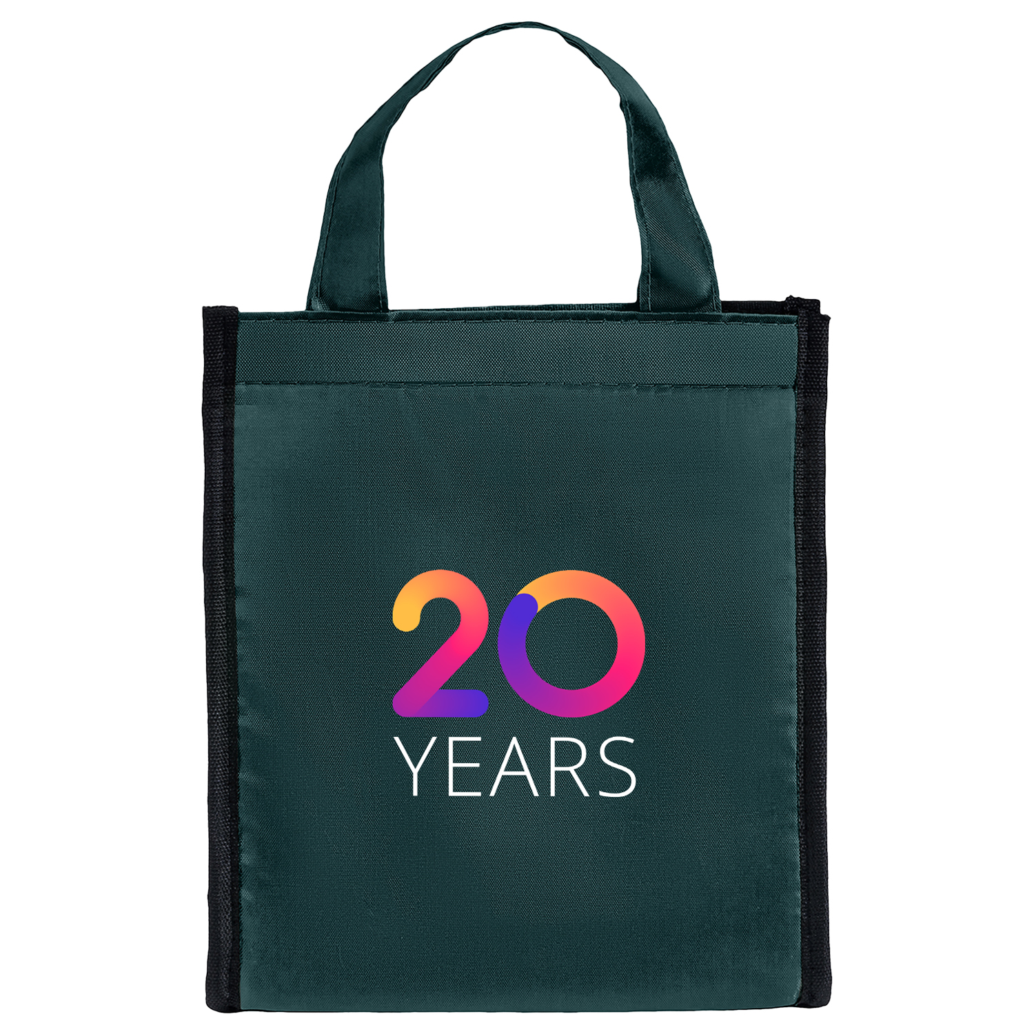 210D Insulated Lunch Tote Bag w/ Self Fabric Handles 2