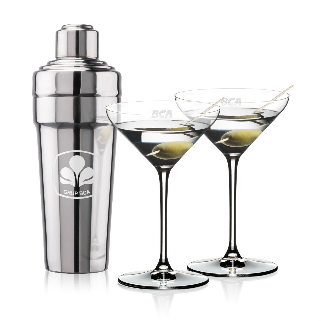 Milano Shaker & RIEDEL Martini Set