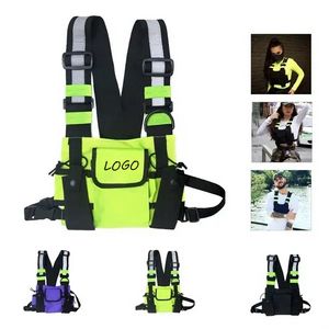 Adjustable Reflective Chest Rig Bag 11