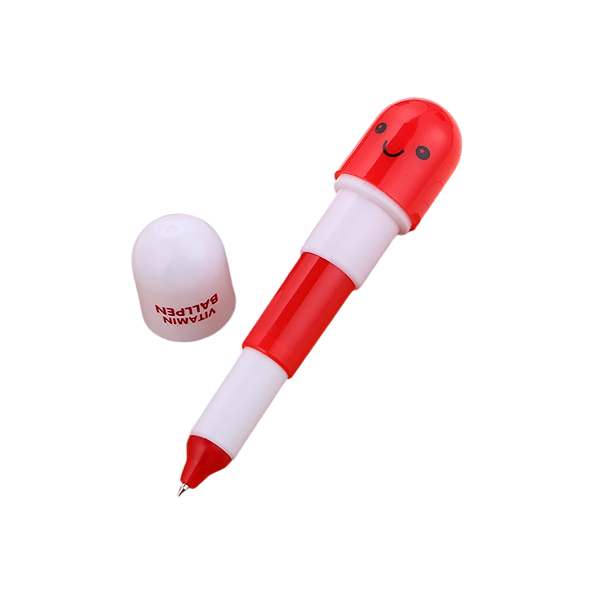 Plastic Pill Shaped Telescopic Ballpoint Pen 6