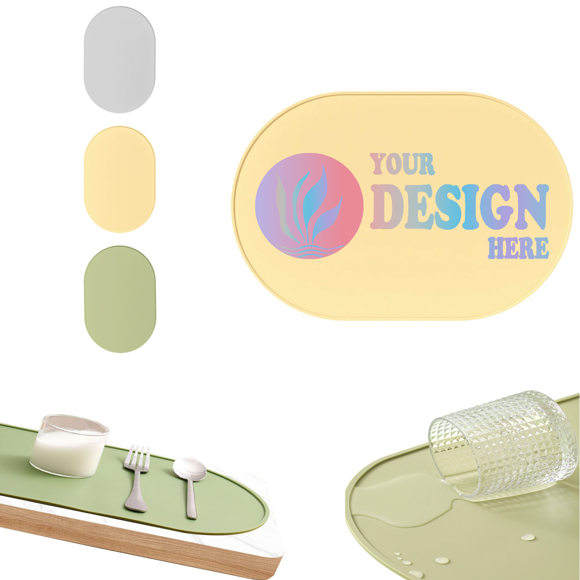 Full Color Prined Silicone Placemat 2