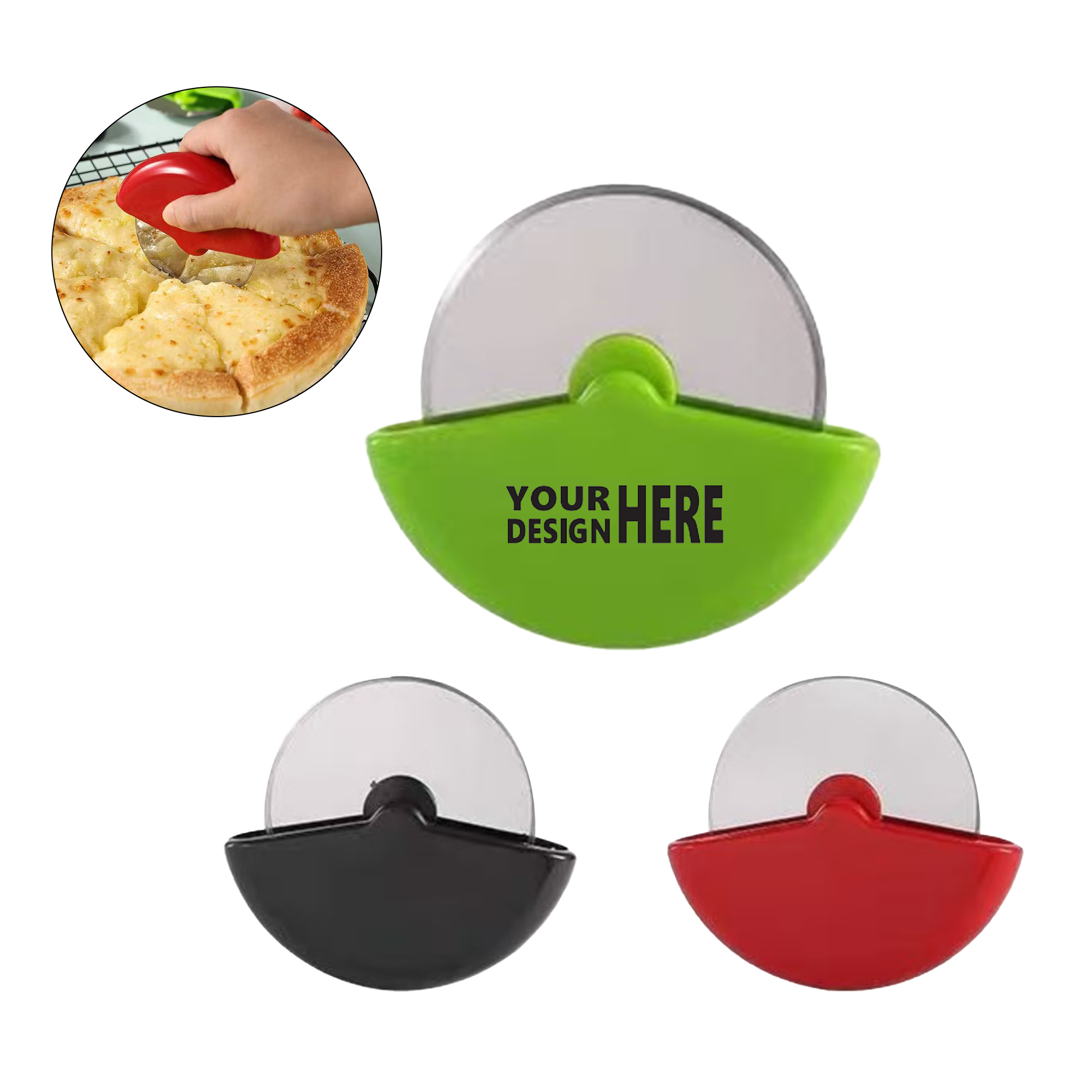 Stainless Steel Roller Pizza Cutter 1
