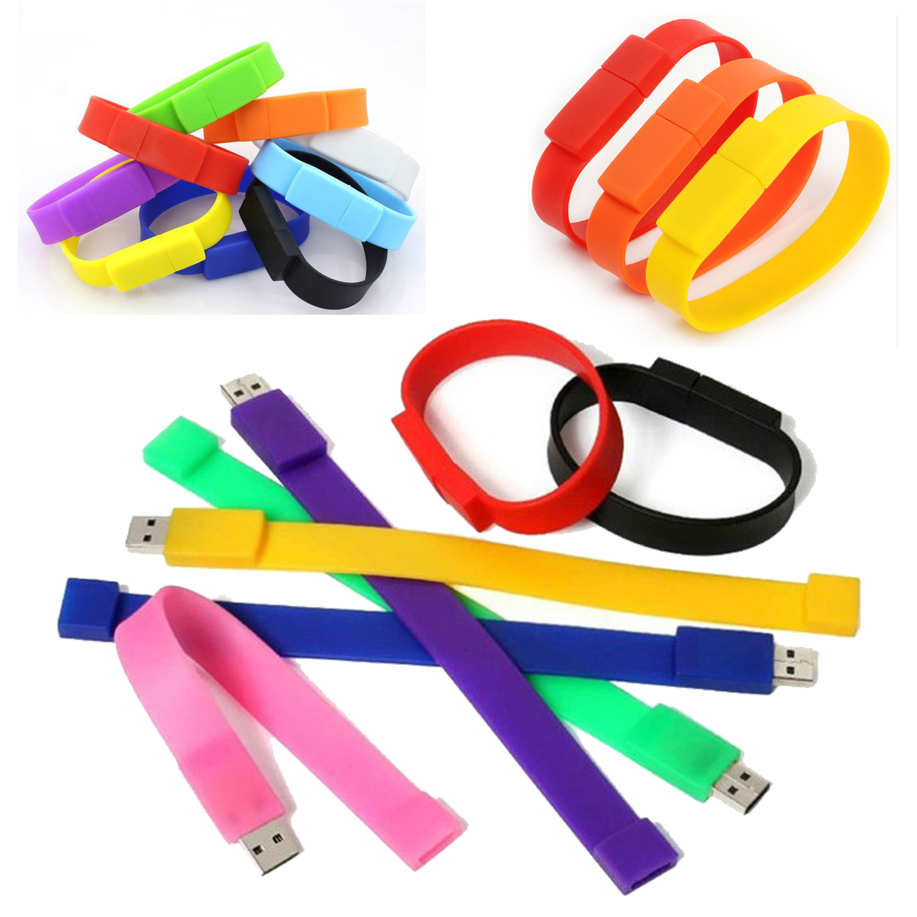 64GB Silicone USB Bracelet 2