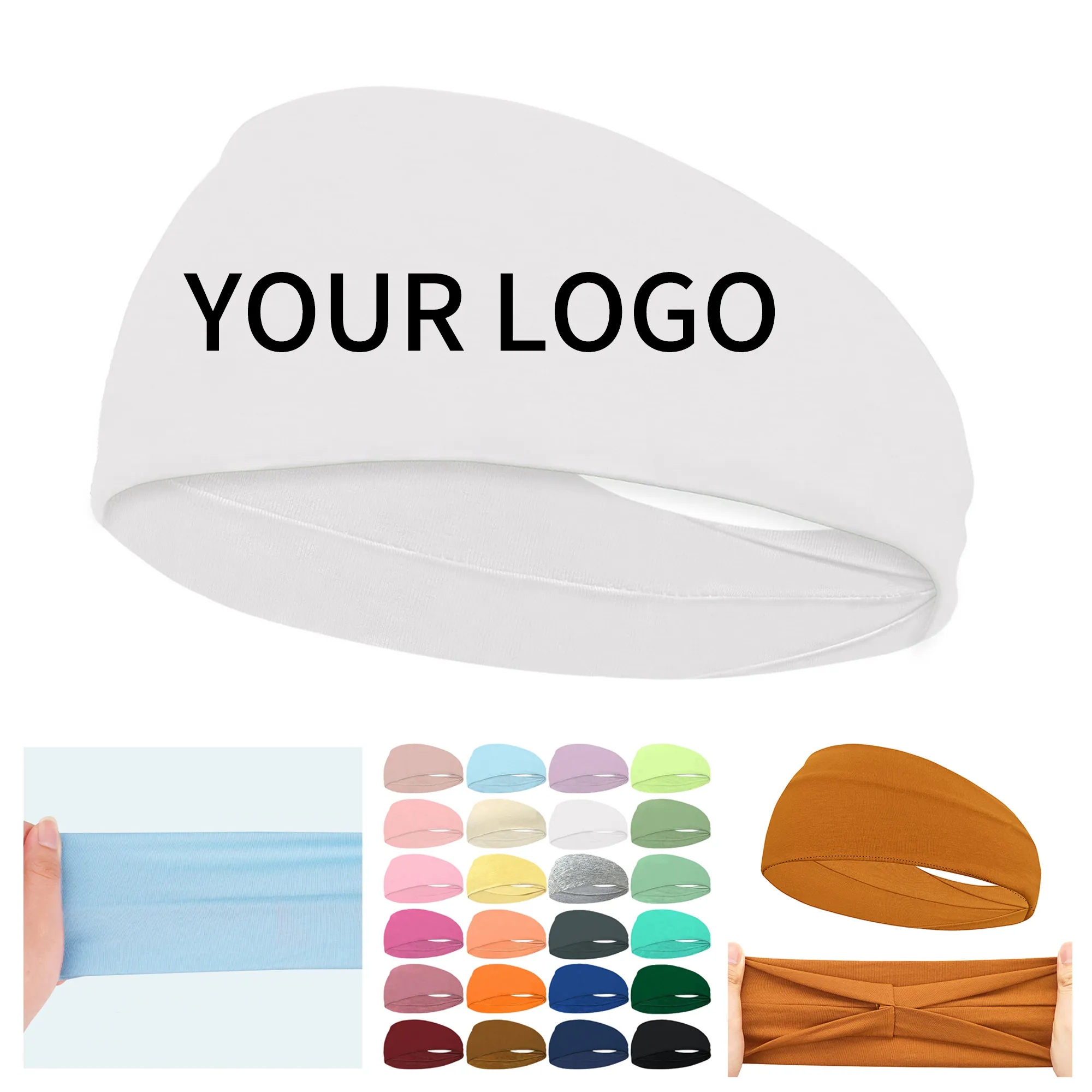 Wide Elastic Sport Headband 21