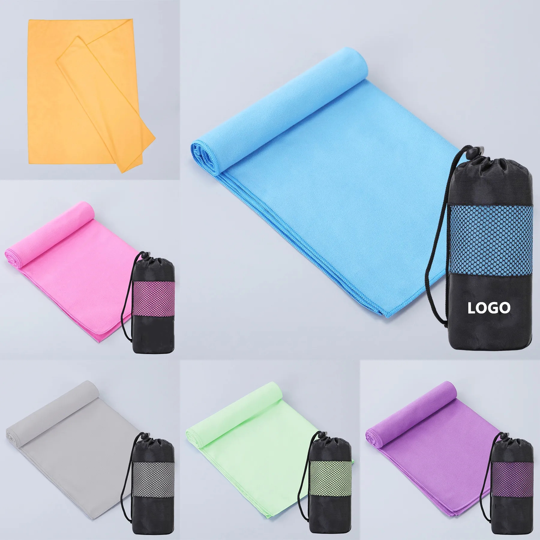 Microfiber Beach Towel Double-faced Velvet 5