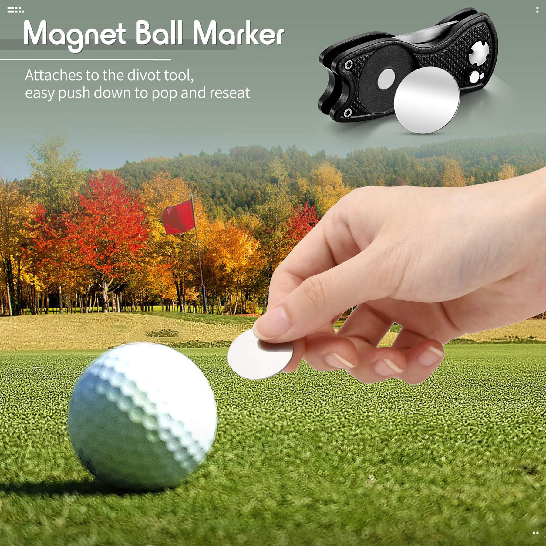 Golf Ball Marker and Divot Tool 2