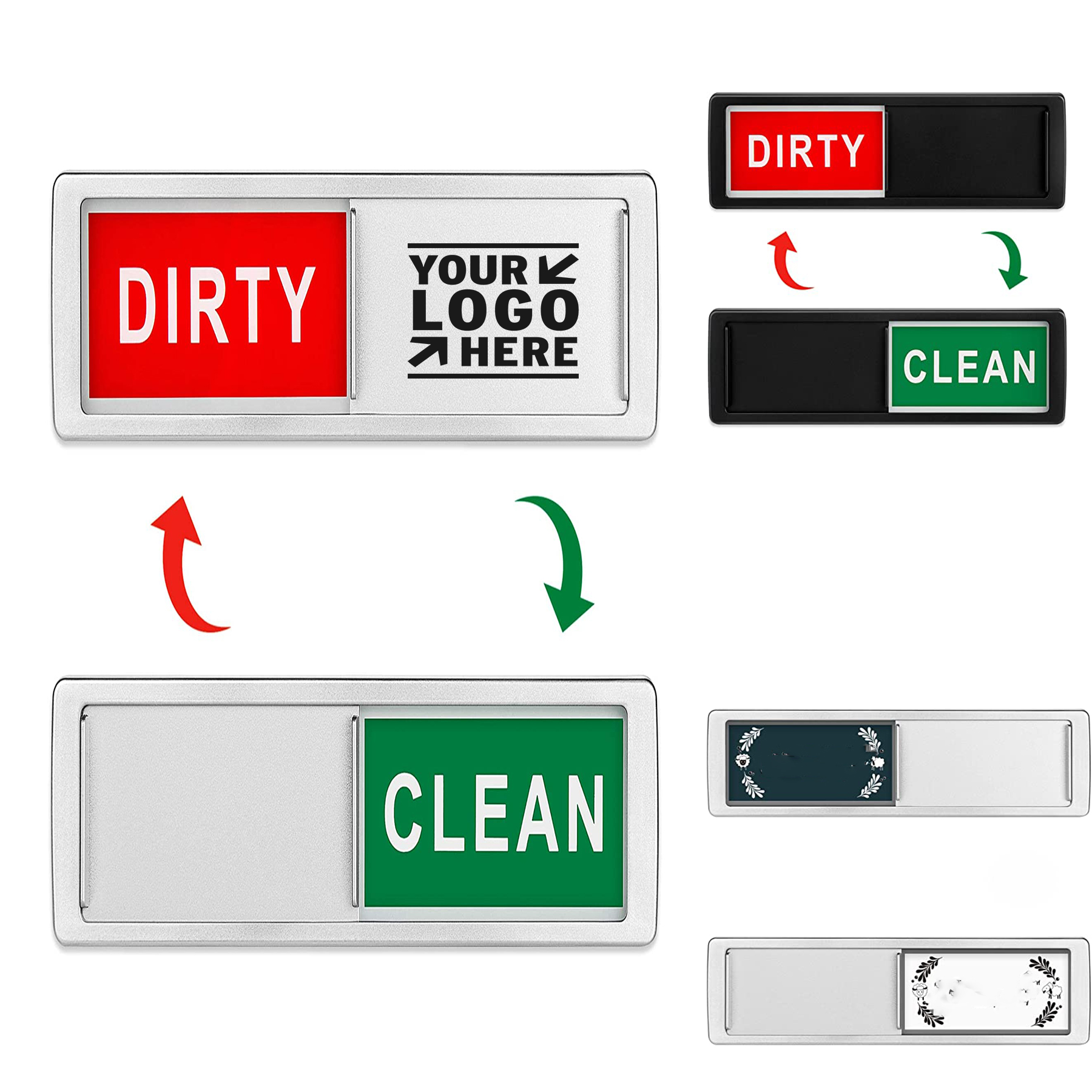 Dishwasher Magnet Clean Dirty Sign 2