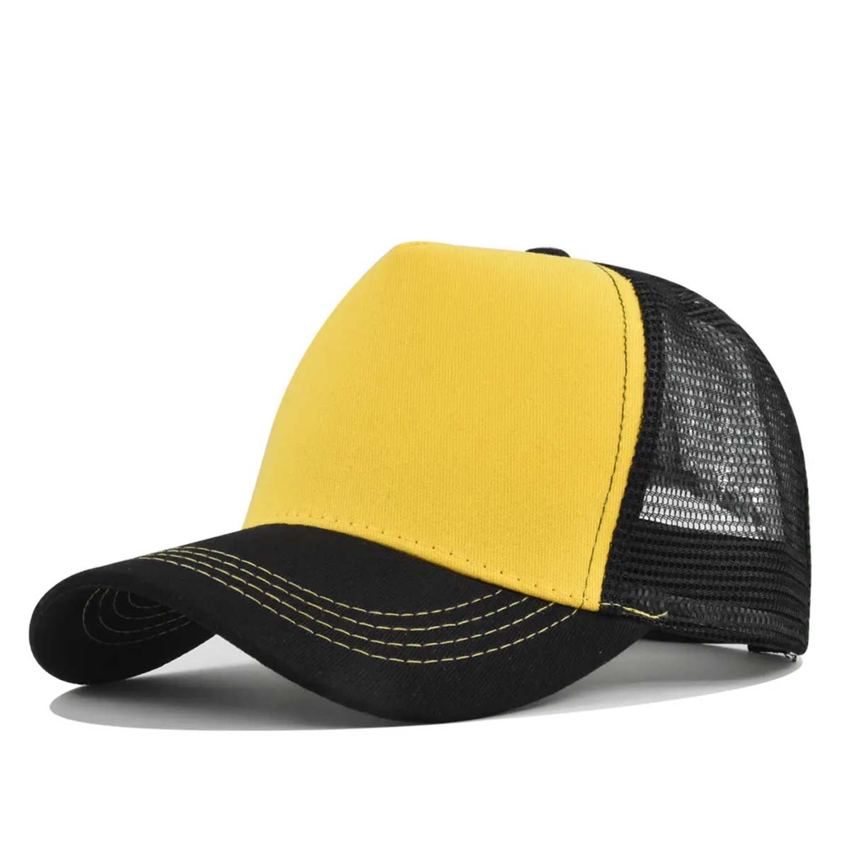 Durable 5 Panel Trucker Hat with Breathable Mesh Back 10