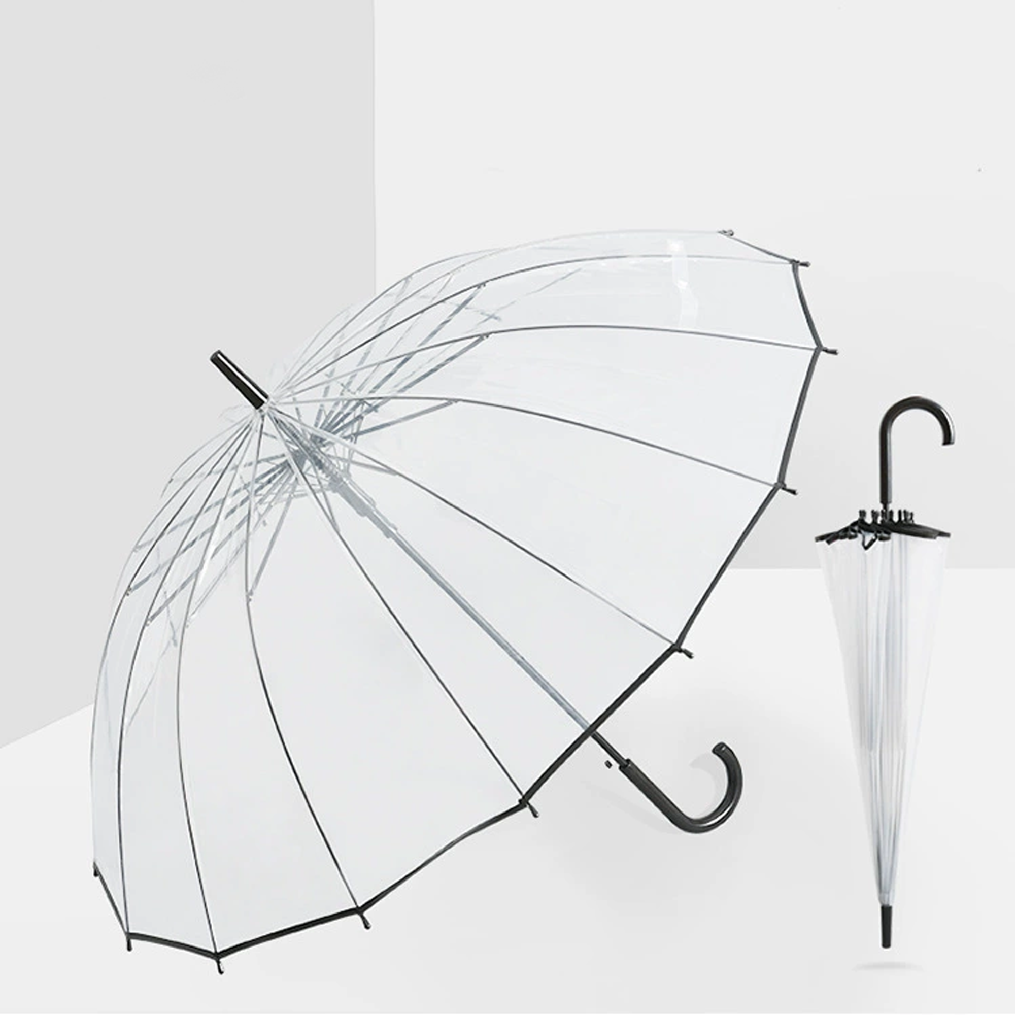 Straight Transparent Umbrella 2