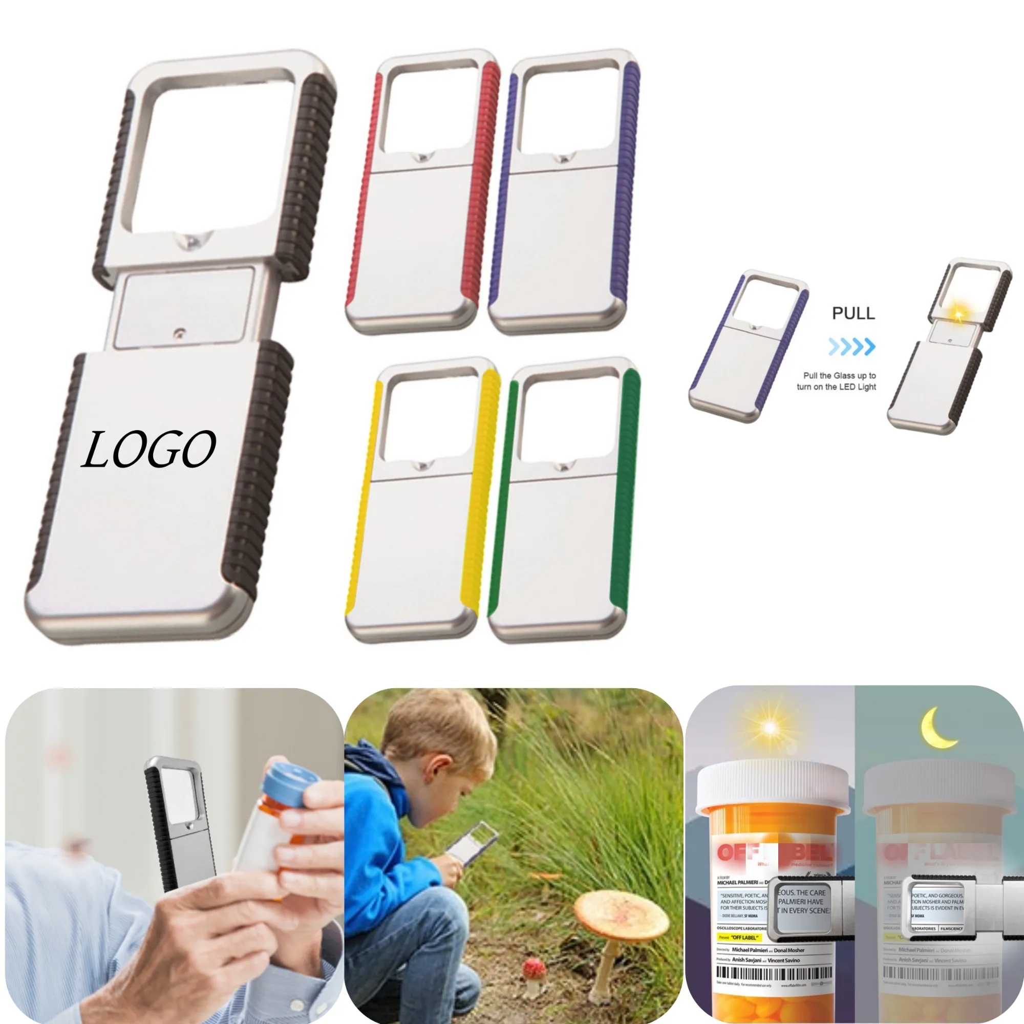 Portable Magnifying Glass With Lamp 4