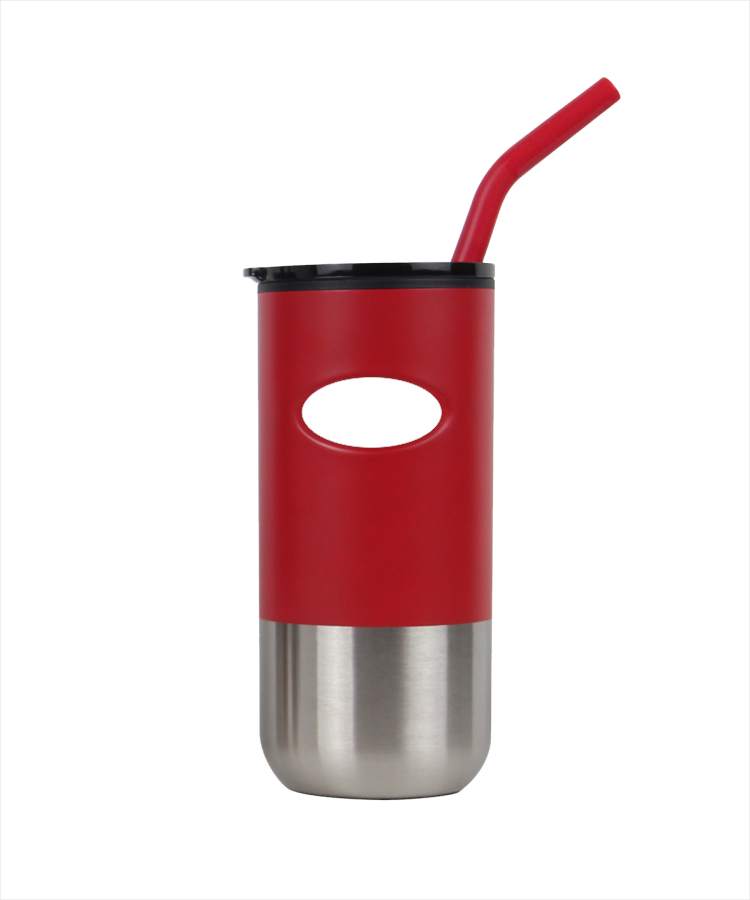 Union Printed - 18oz Double-wall Stainless Steel Tumbler (plastic liner) SS Drinking Straw 5