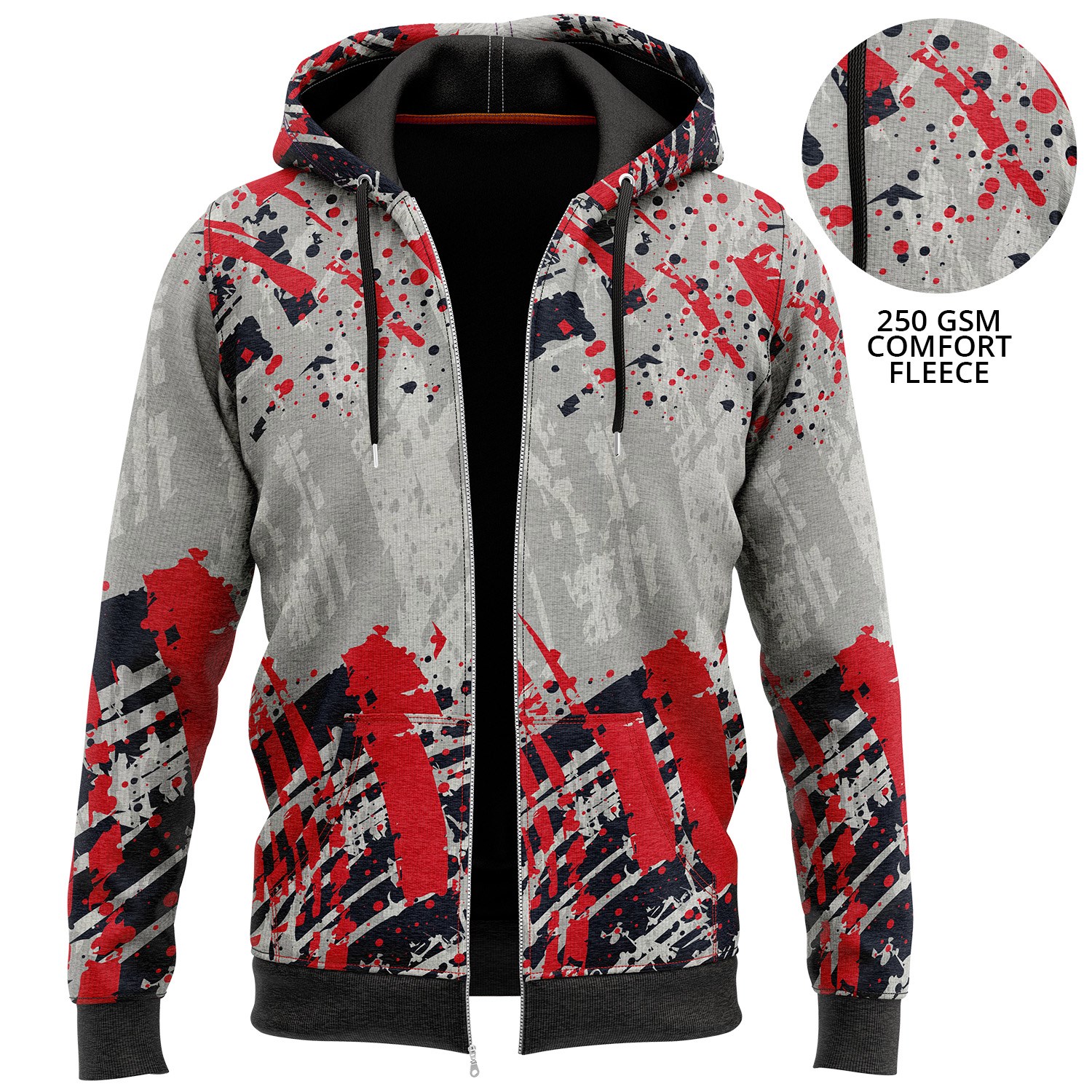 Youth 250 GSM Comfort Fleece Full color sublimation Pullover Hoodies 2