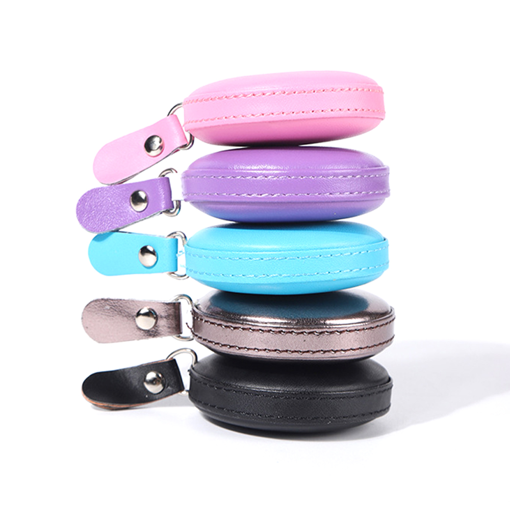 Automatic retractable 1.5m 60 inch round PU leather tape measure 3