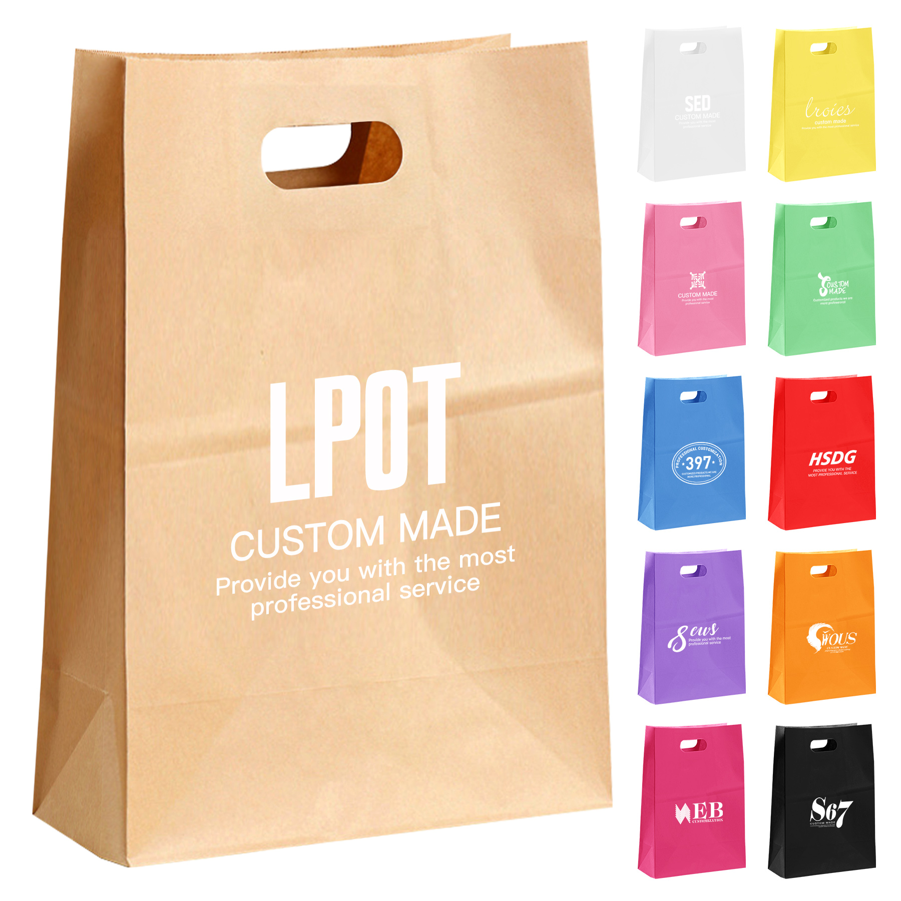 Die Cut Plastic Bags with Bottoms 4