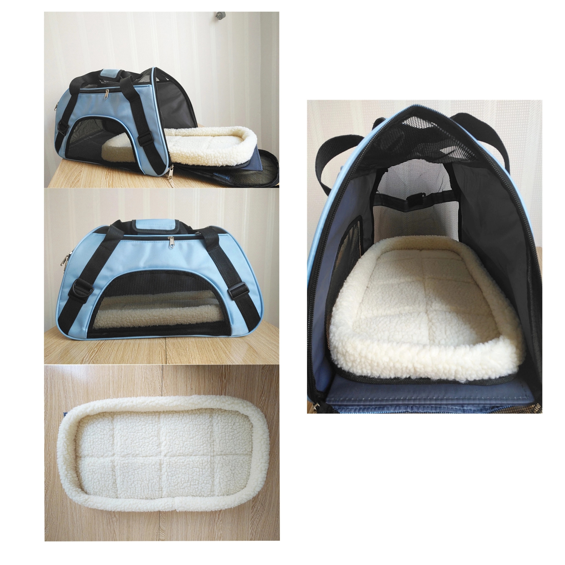 Cat Dog Pet Carrier for Small Medium Puppies of 15 Lbs 16
