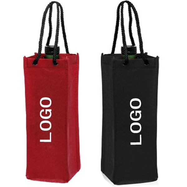 Non Woven Single Bottle Wine Bag 2