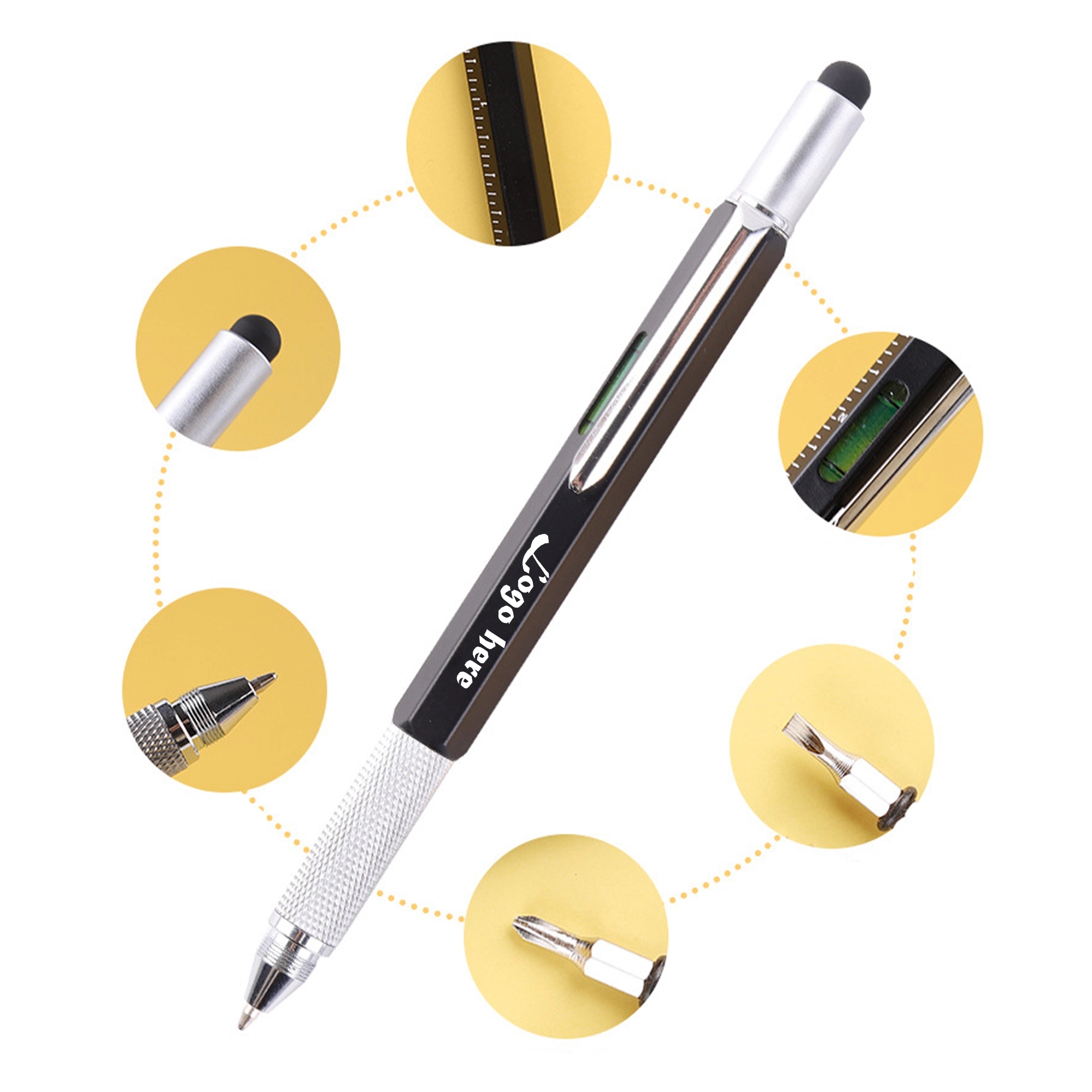 6 in 1 Multitool Pen MOQ100pcs 2