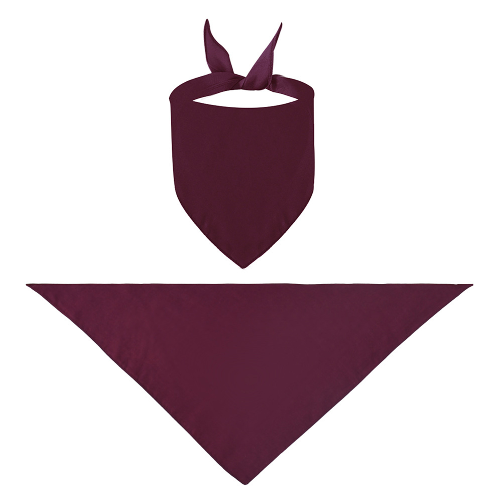 MOQ50 Solid Color Polyester Pet Scarves 2