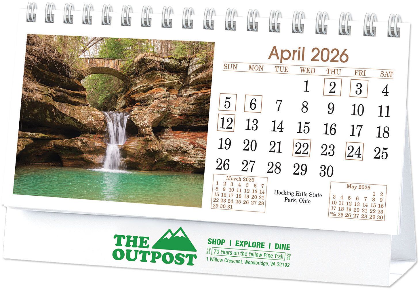SCENIC AMERICA DESK CALENDAR 13