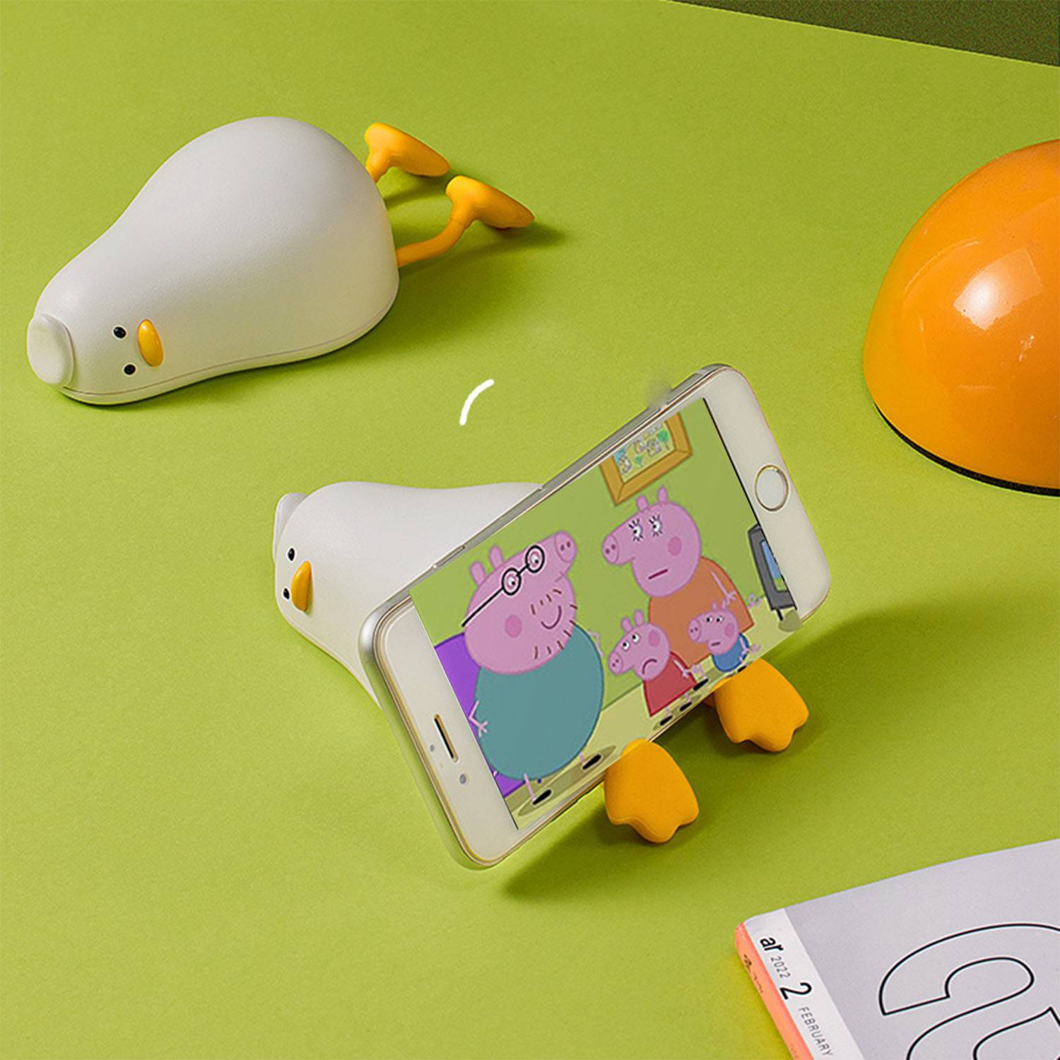 Silicone Lying Duck Phone Stand/Power Bank/Hand Warmer 6