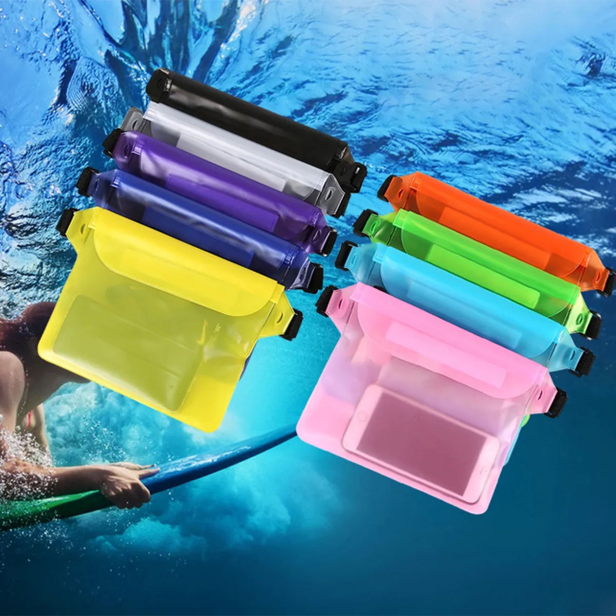 Waterproof Phone Case Fanny Pack Pouch with Adjustable Belt 2