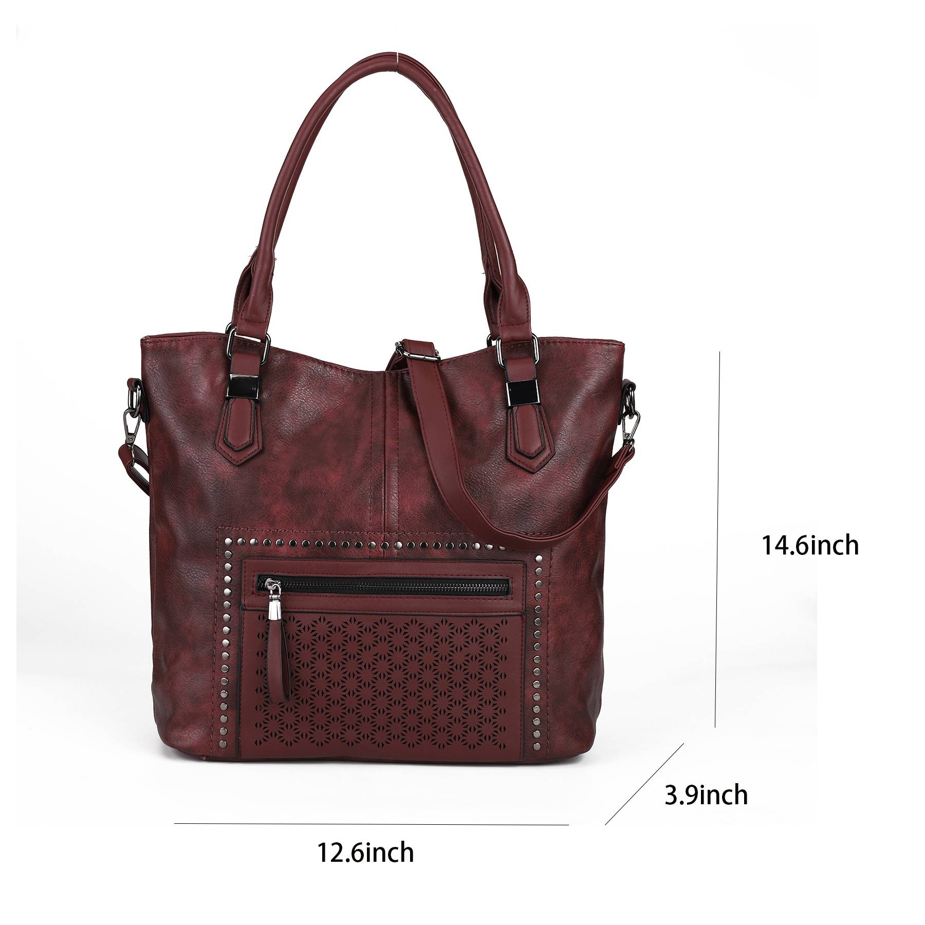 PU Top Handle Bags with Rivet Multi 2