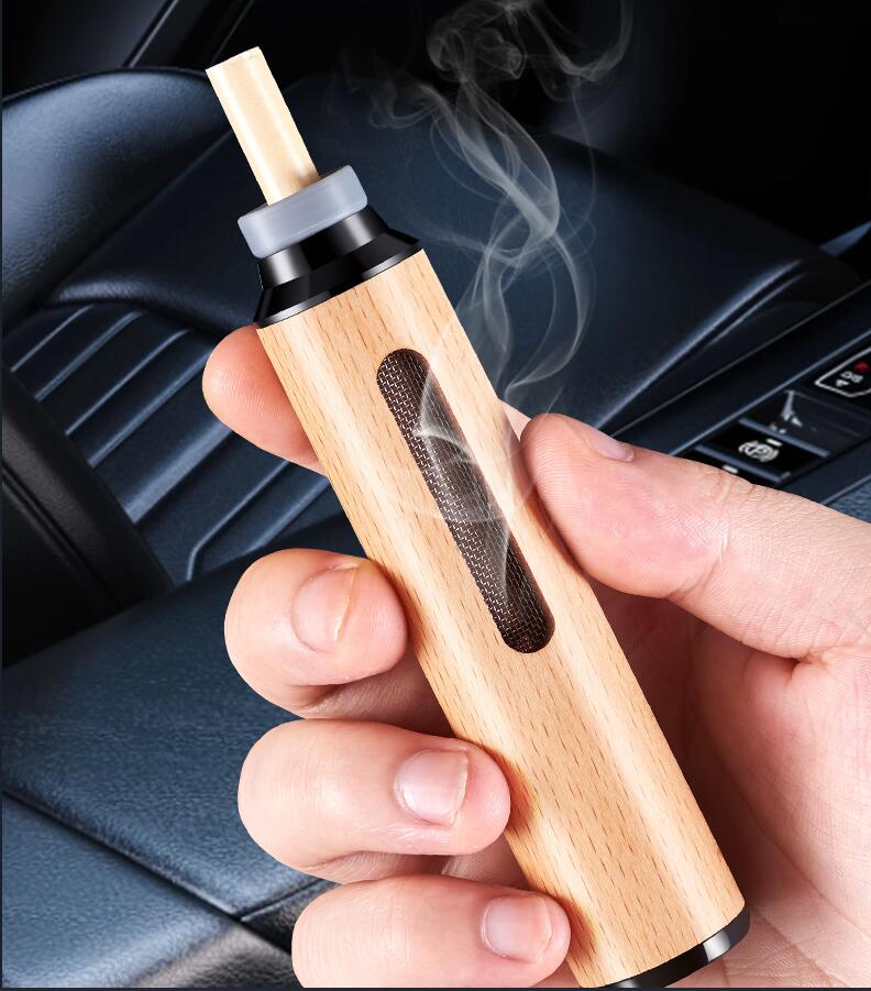 Portable Wooden Car Ashtray 4