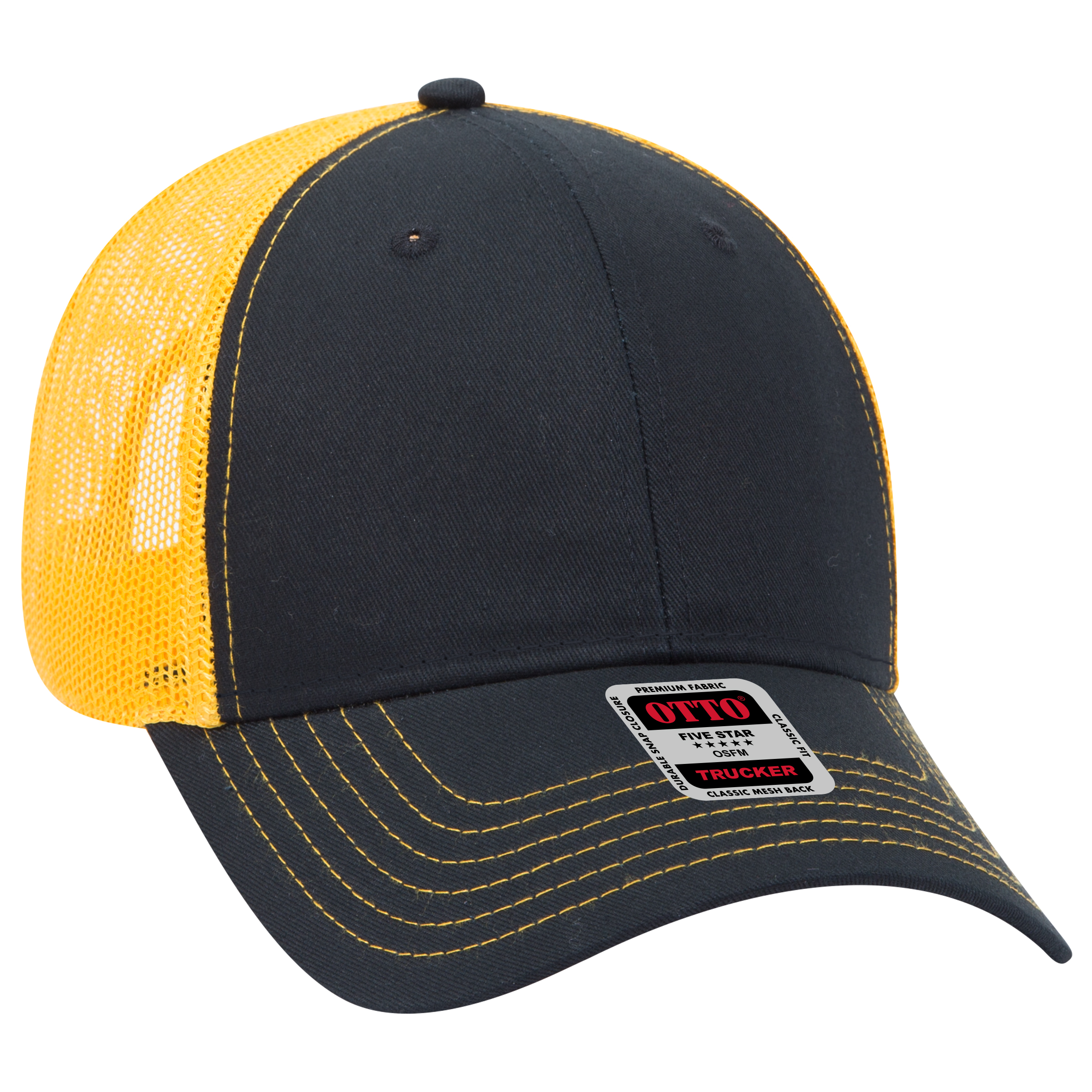 OTTO CAP® 6 Panel Low Profile Mesh Back Trucker Hat 218
