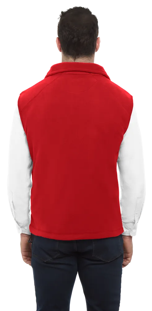 Adult Micro Fleece Zip Front Vest 78