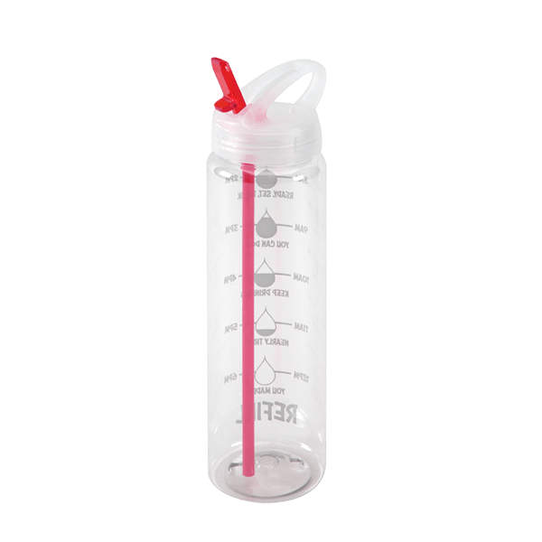 Water Bottle with Flip Up Spout & Hydration Mark  - 32 Oz. 7