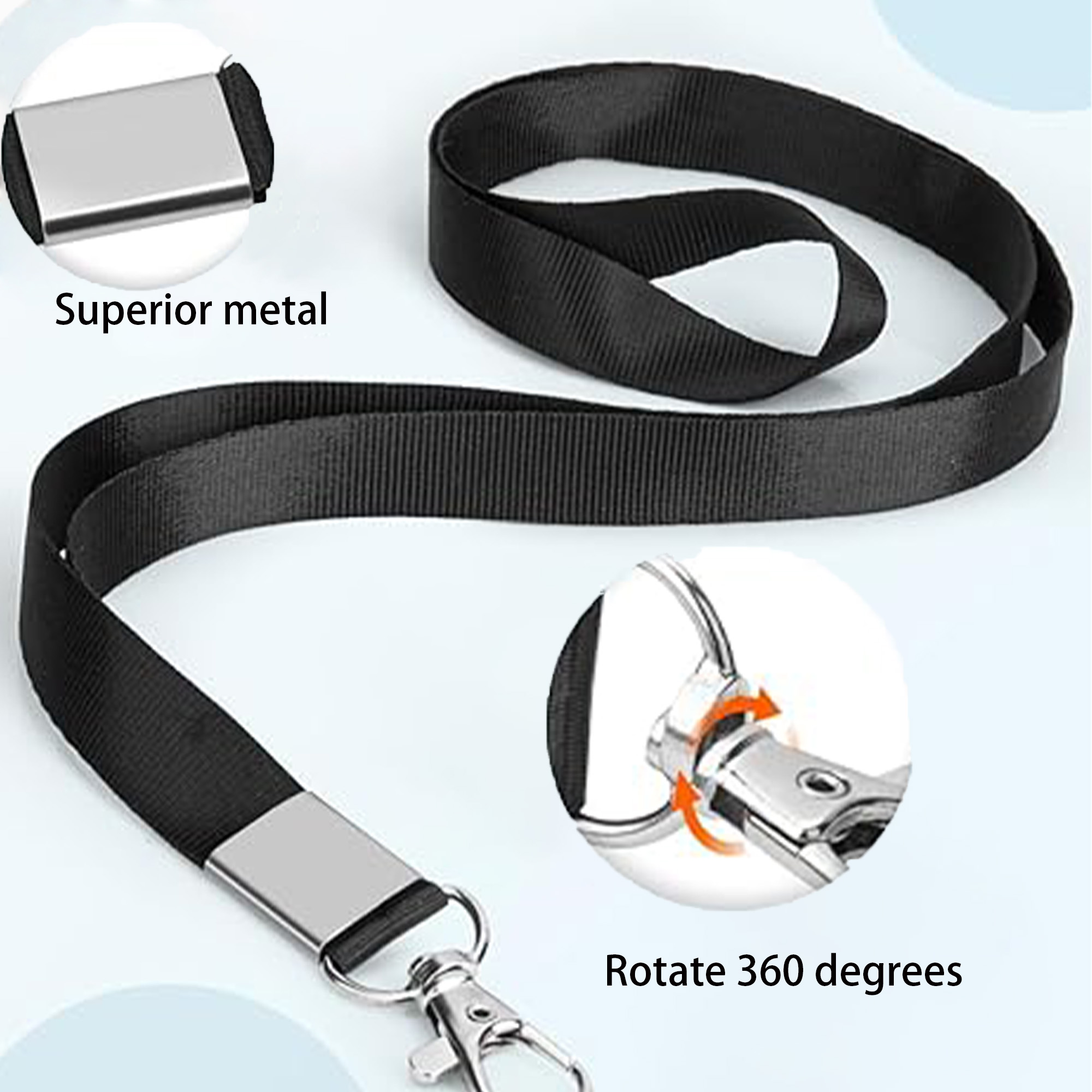 PVC Badge Holder with Adjustable Retractable Lanyard 1