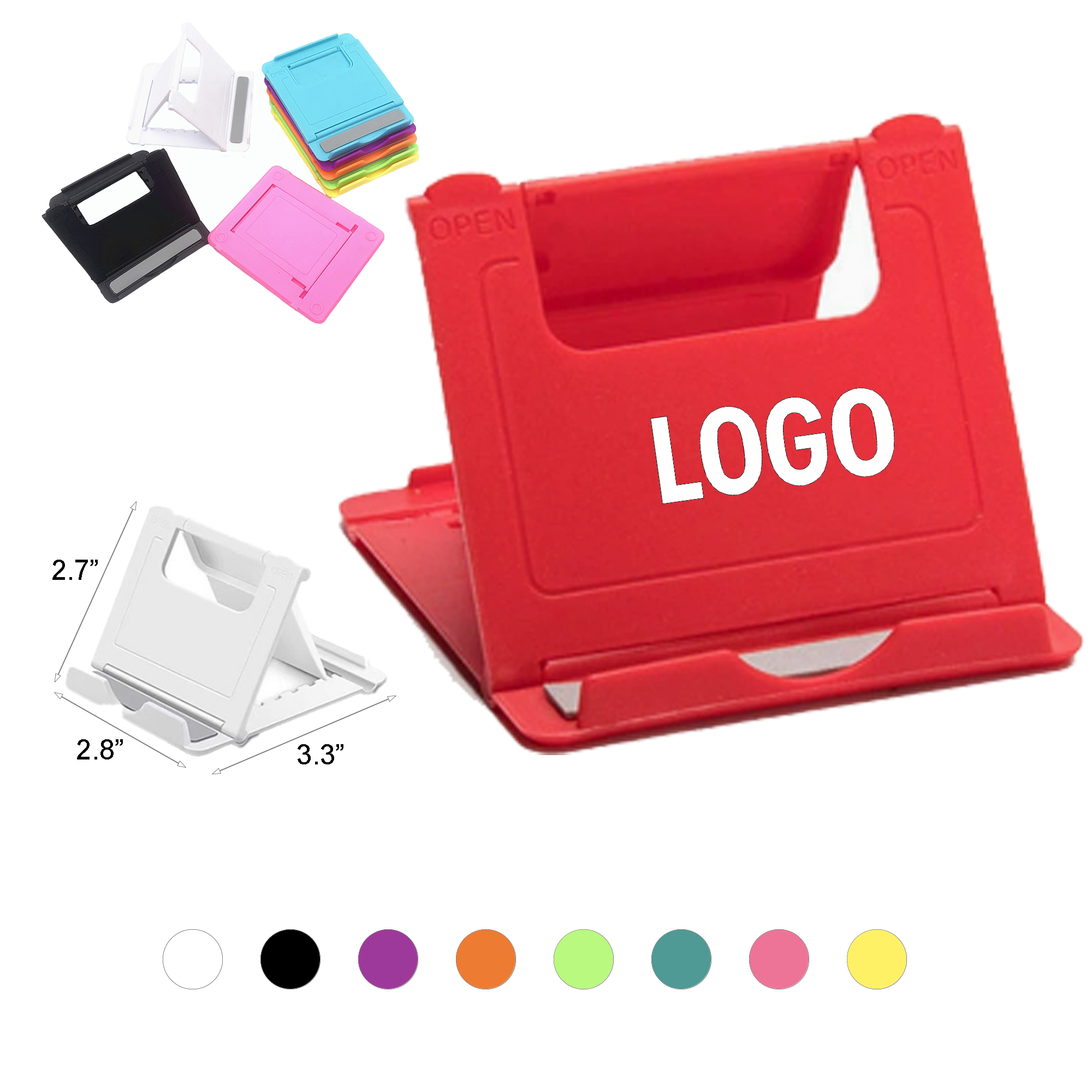 Compact Foldable Mobile Device Table Stand 2
