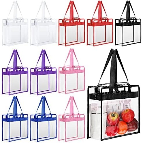 Custom Clear Zipper Tote Bag for Stadiums & Events 5